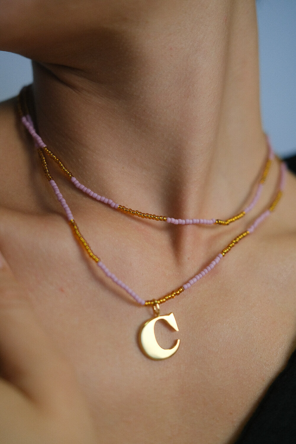 DUO - Necklace &amp;amp; wrap bracelet &quot;Honey Blossom&quot;