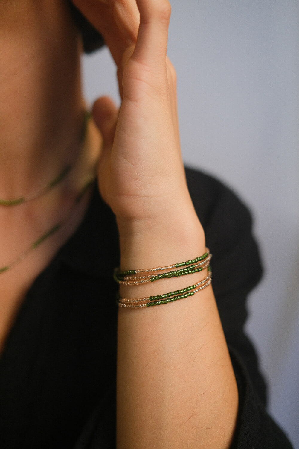 DUO - Kette &amp; Wickelarmband &quot;Waldfreude&quot;