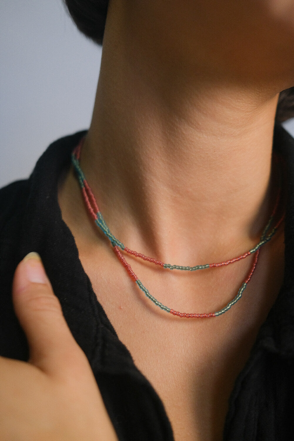 DUO - Necklace &amp;amp; wrap bracelet &quot;Jungle Sun&quot; 
