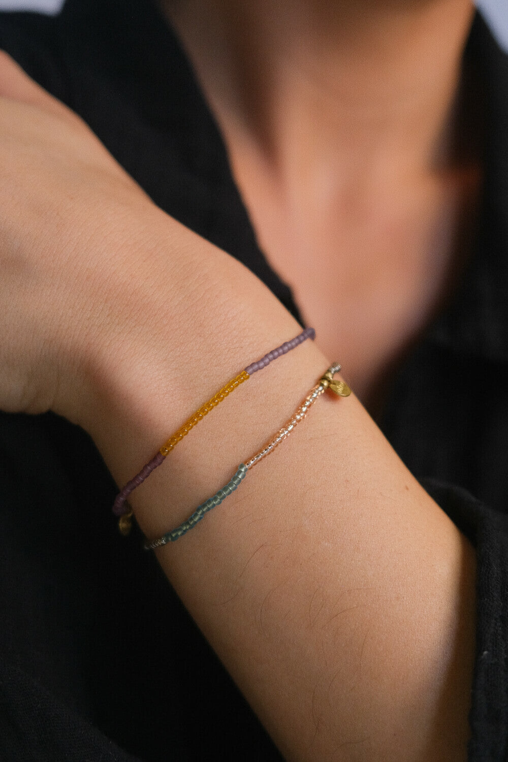 TRIO - Bracelet extensible « Matin de rivière » 