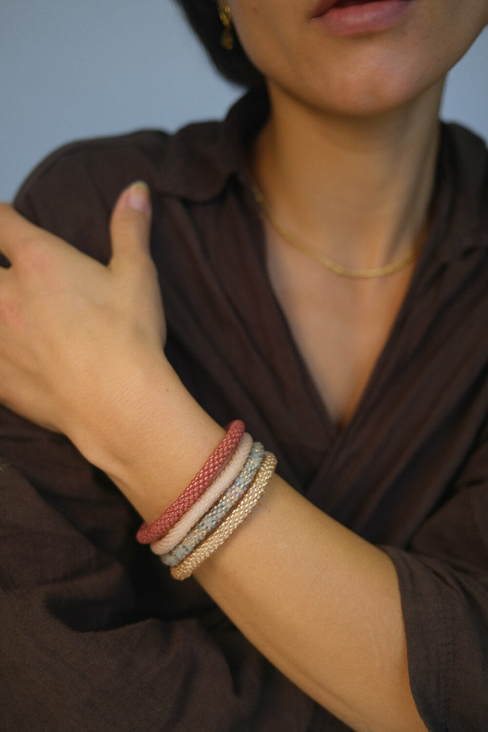 AURA - Bracelet Roll-on Abricot 