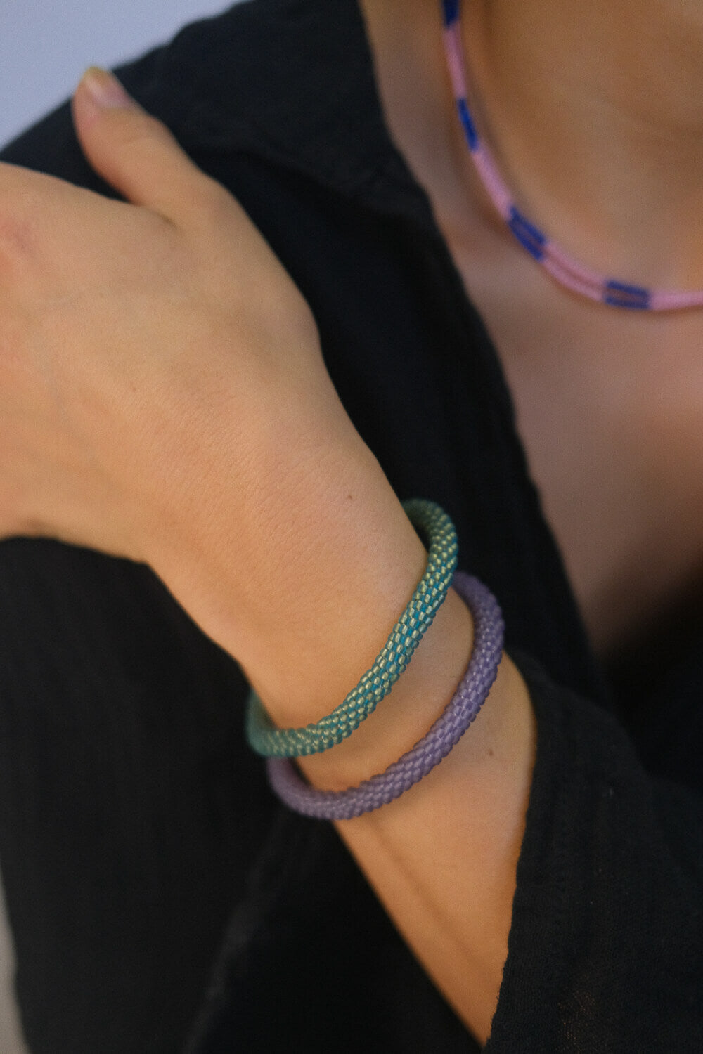 AURA - Bracelet Roll-on Serpent Vert