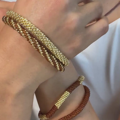 AURA - Bracelet roll-on or brillant