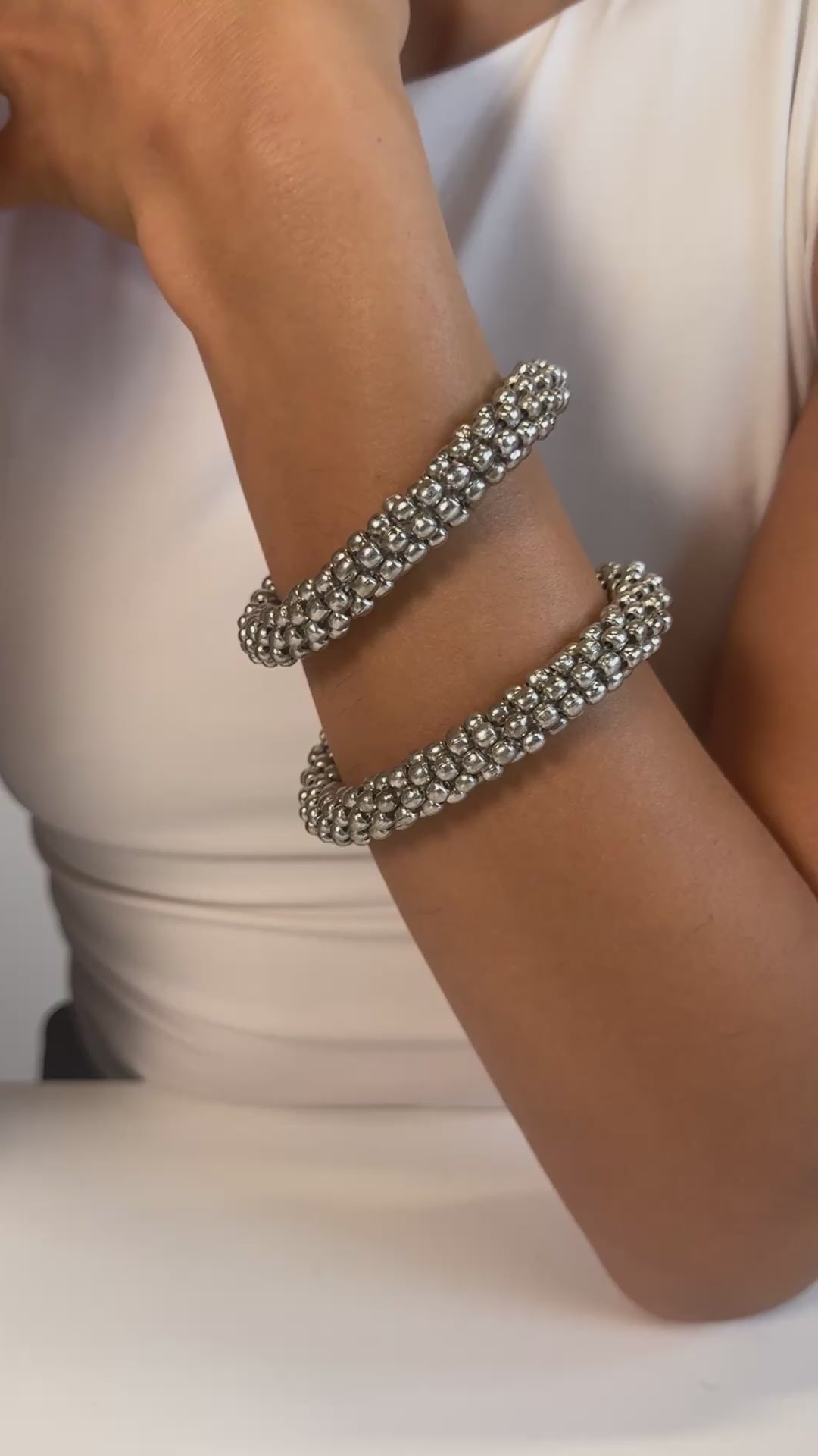 BOLD - Roll-on Armband Messing versilbert