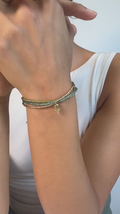 Symbolica Armband "Rosengrün"