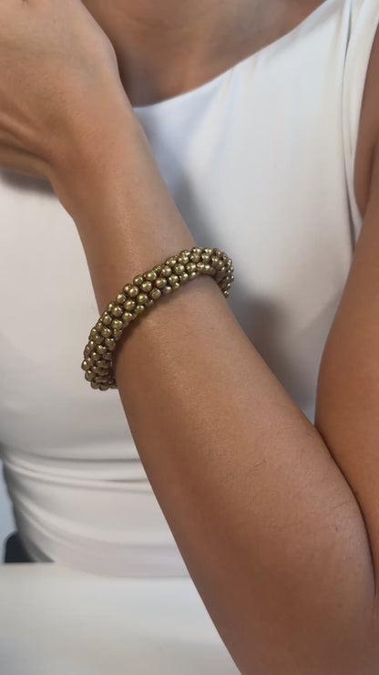 BOLD - Roll-on Armband Messing (Grösse L)