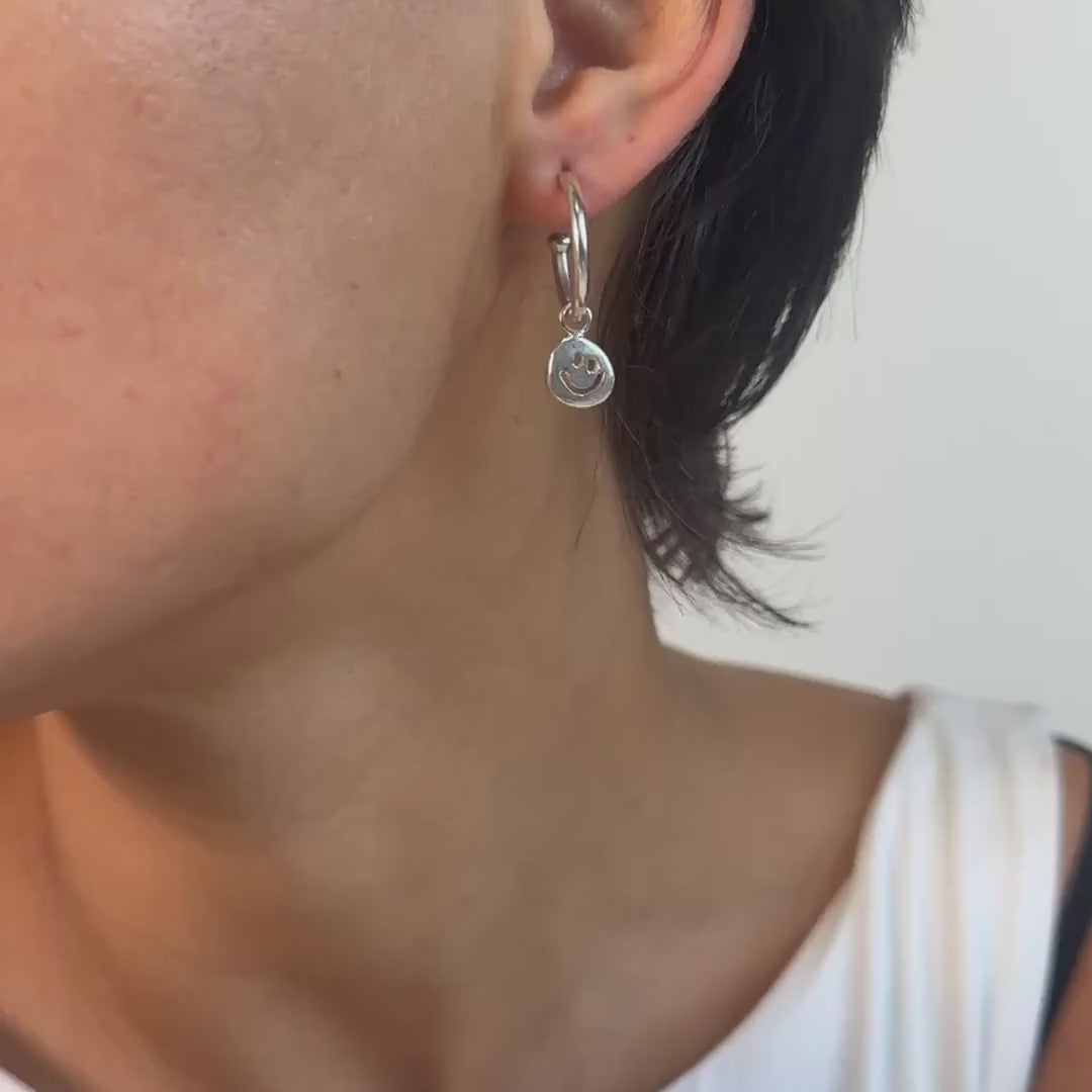 CHARMS - Viva Kreolen Smileys: Sterling Silber