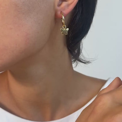 CHARMS - Viva Kreolen Schmetterling: Messing vergoldet