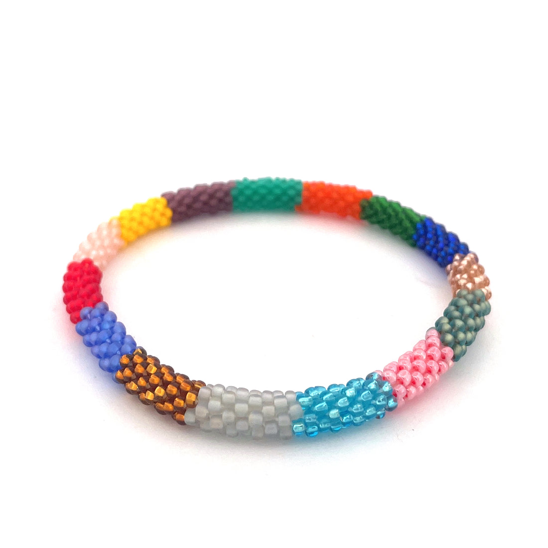 AURA - Bracelet Roll-on Rayures Arc-en-ciel
